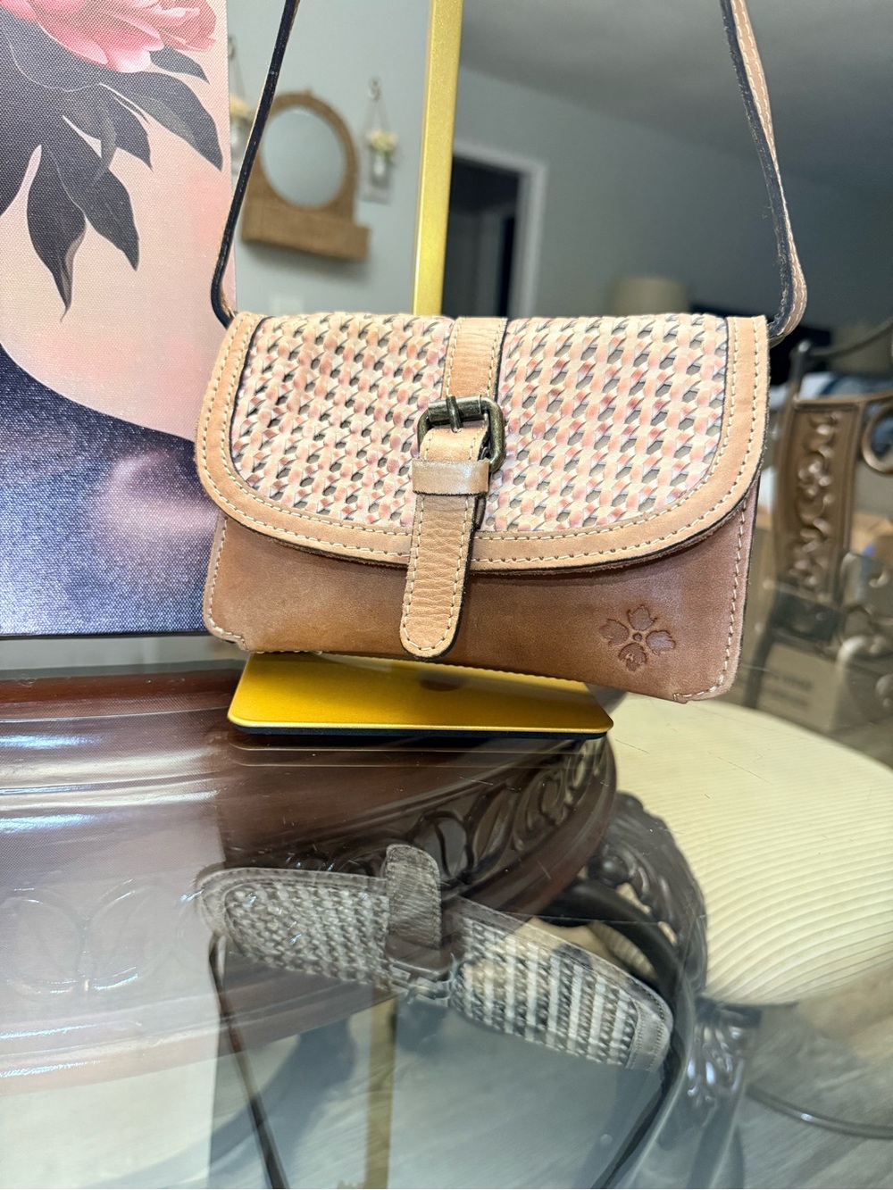 Patricia Nash Tan Woven Shoulder bag - Picture 3 of 8